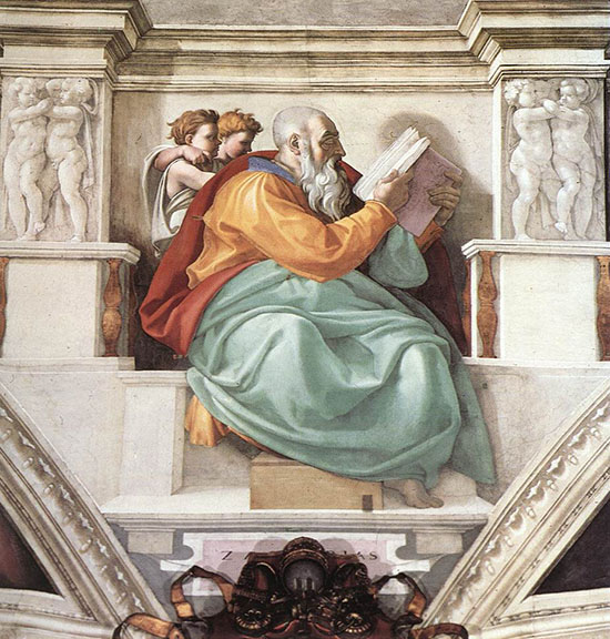 Zechariah by Michelangelo