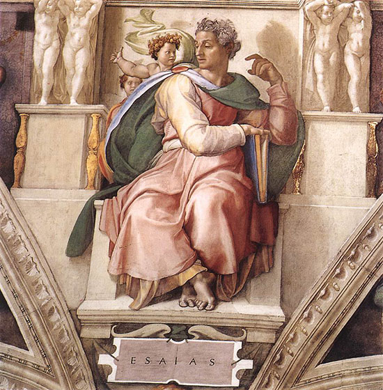 Isaiah by Michelangelo-Sistine Chapel