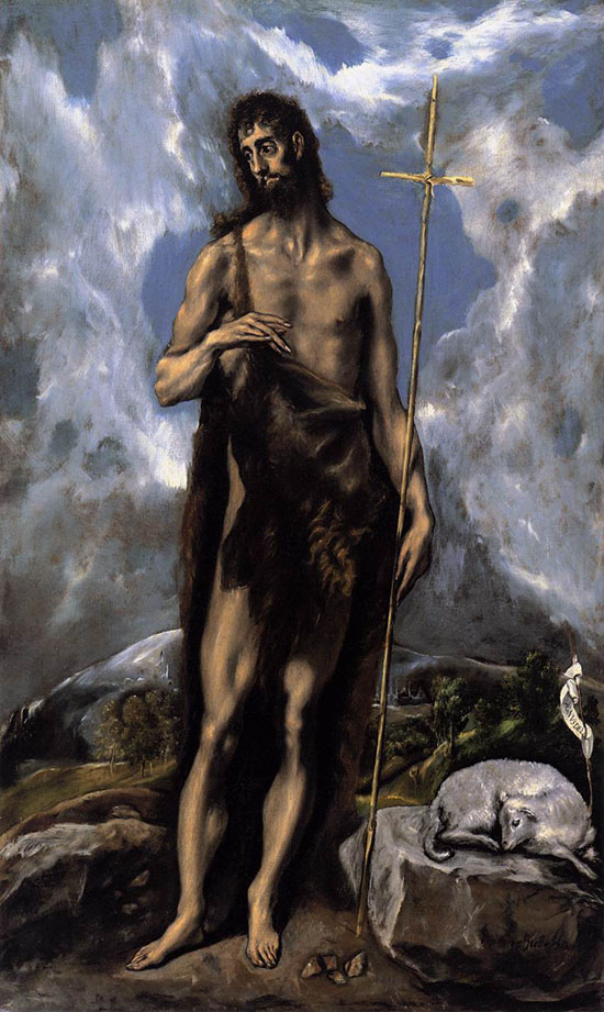 St John the Baptist by El Greco