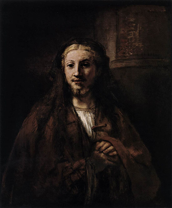 Christ with a staff by Rembrandt