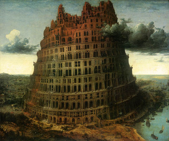 Tower of Babel by Pieter the Elder, c. 1564