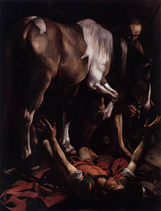 Conversion on the way to Damascus - Caravaggio