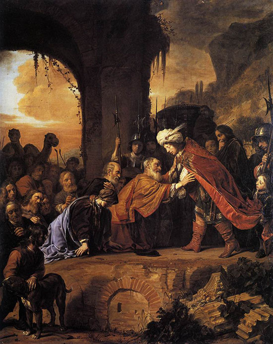 Joseph receives his father and brothers in Egypt