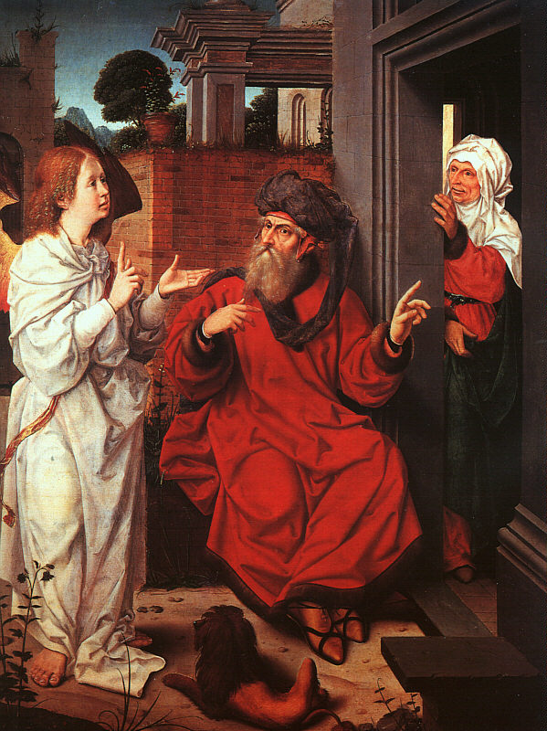 Abraham, Sarah and the angel - by Jan Provost