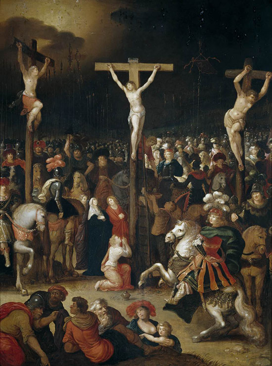 The Crucifixion by Louis de Caullerey