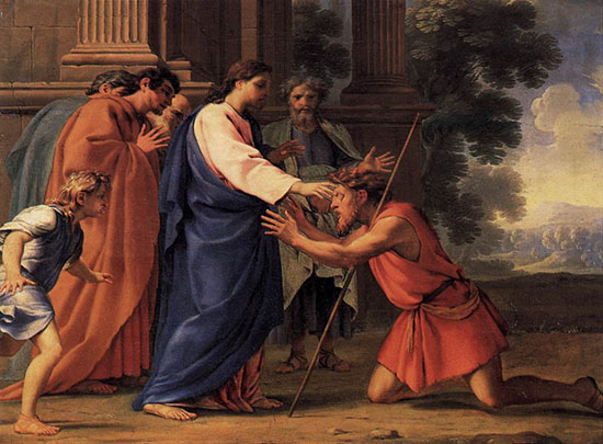 Christ Healing the Blind Man by Eustache Le Sueur