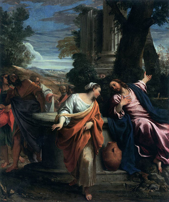 Christ and the woman of Samaria - Carracci